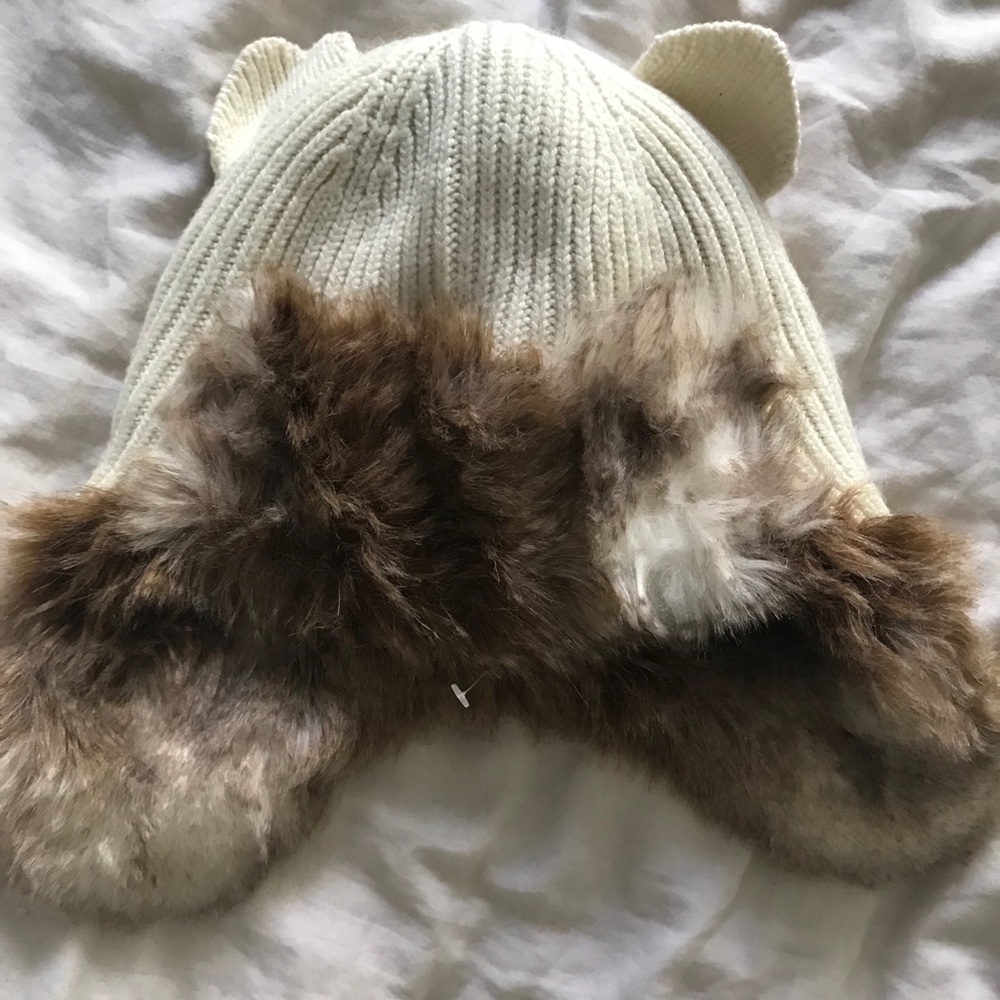 Crewcuts girl winter hat with kitty ears. NWOT
